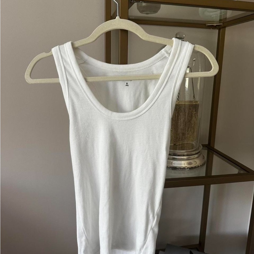 Abercrombie & Fitch White Tank Top